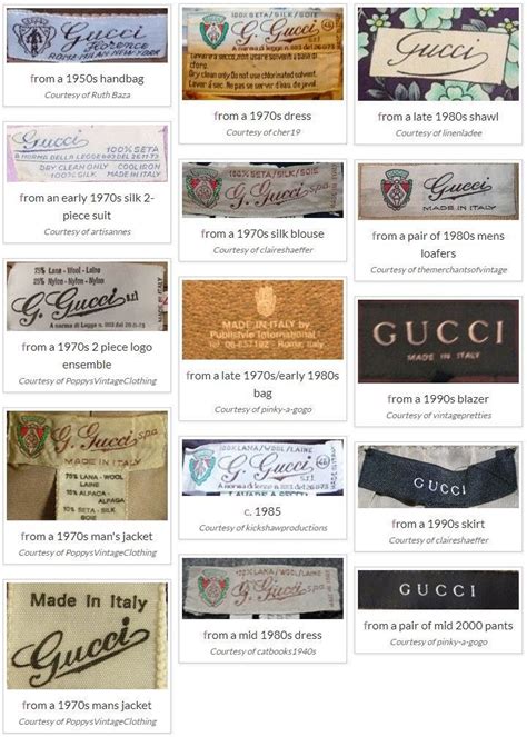 vintage gucci shoe labels|vintage Gucci tags.